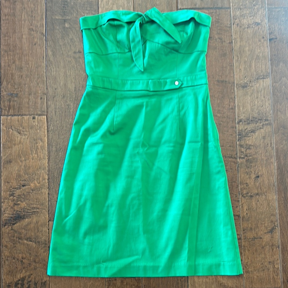 Daniel Cremieux Green Strapless Sundress Cocktail